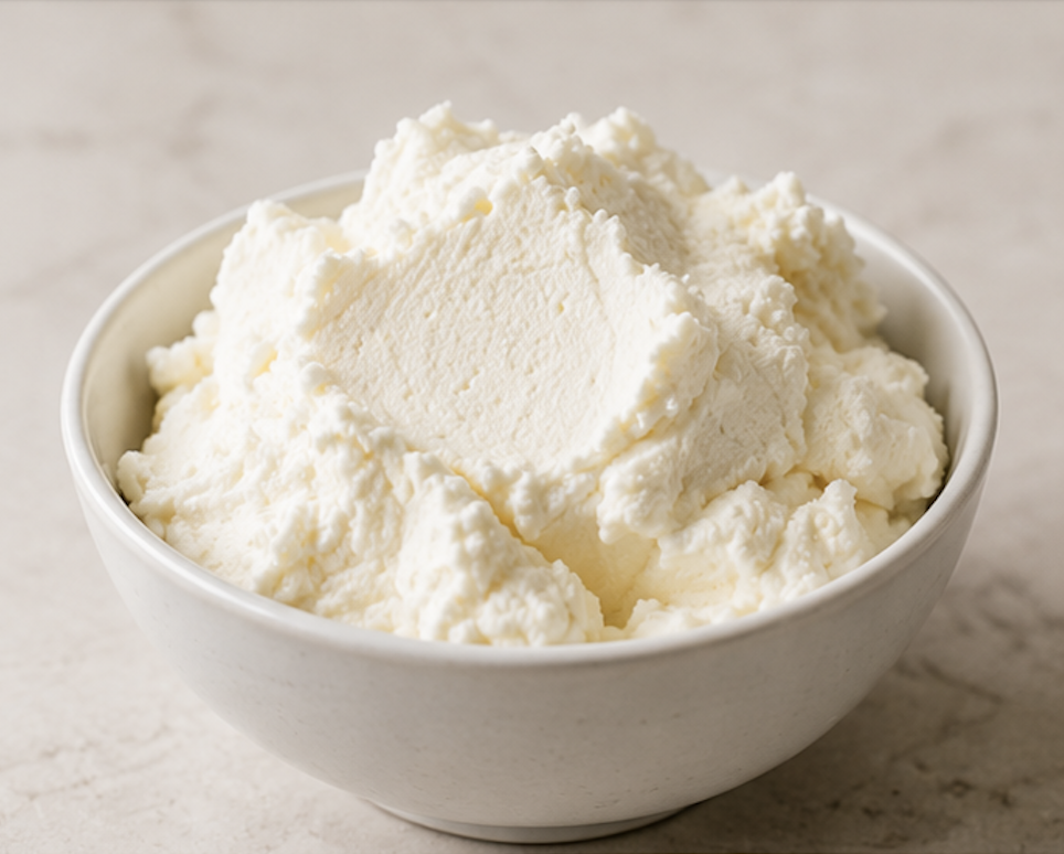 Cream cheese made with powdered Milk